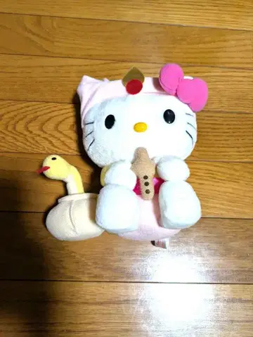 야쿠르트 콜라보 헬로키티띠별 봉제 인형 사자띠