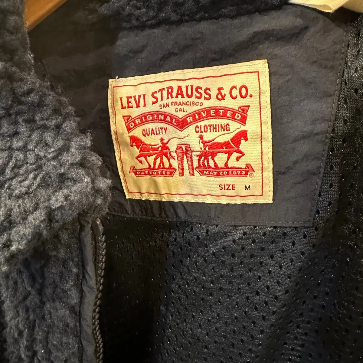 Levi's 리바이스 투웨이 뽀글이 플리스 집업