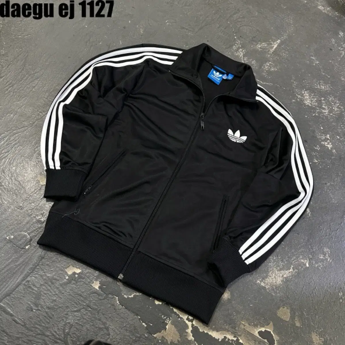 adidas Firebird Jersey Zip-Up Black