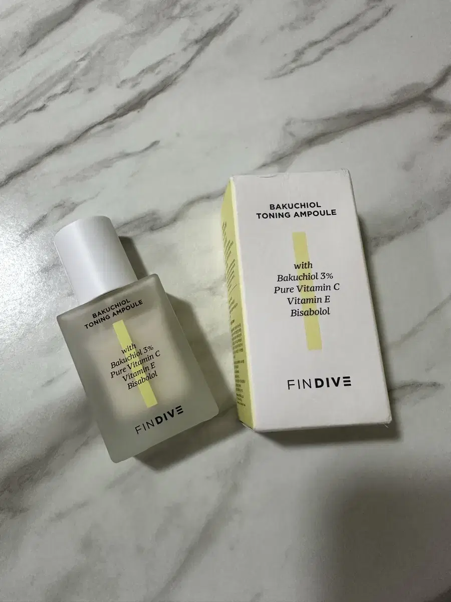 파인다이브 바쿠치올 토닝앰플 30ml 새상품+바쿠치올 앰플 선 30ml