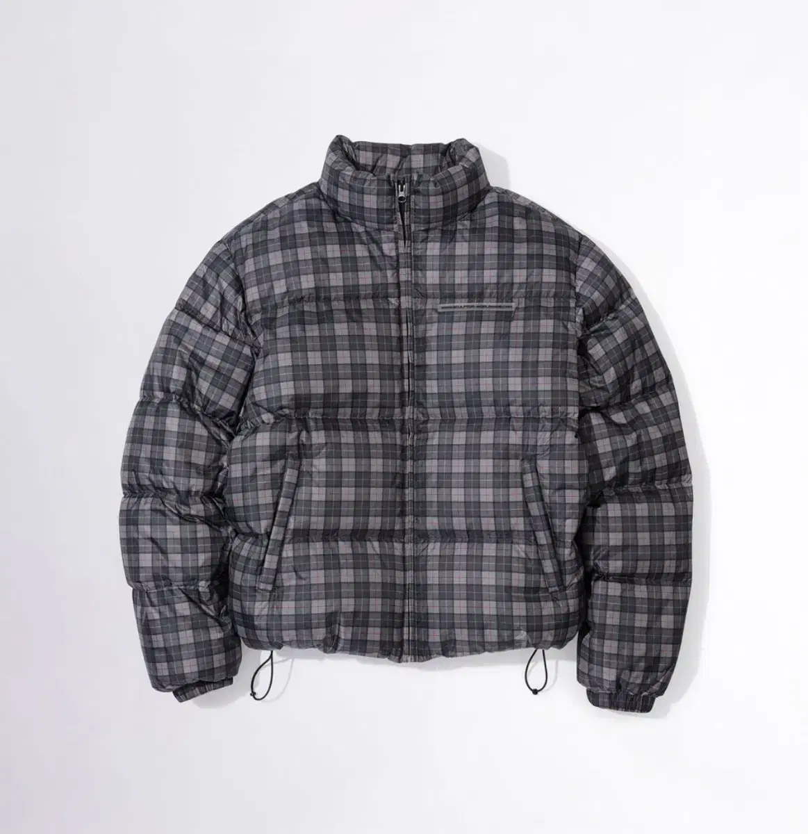 스컬프터 패딩 S 사이즈 107 Puffer Down Plaid Gray