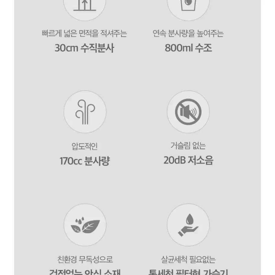 (새상품) 휴대용 미니 가습기 무선 800ml