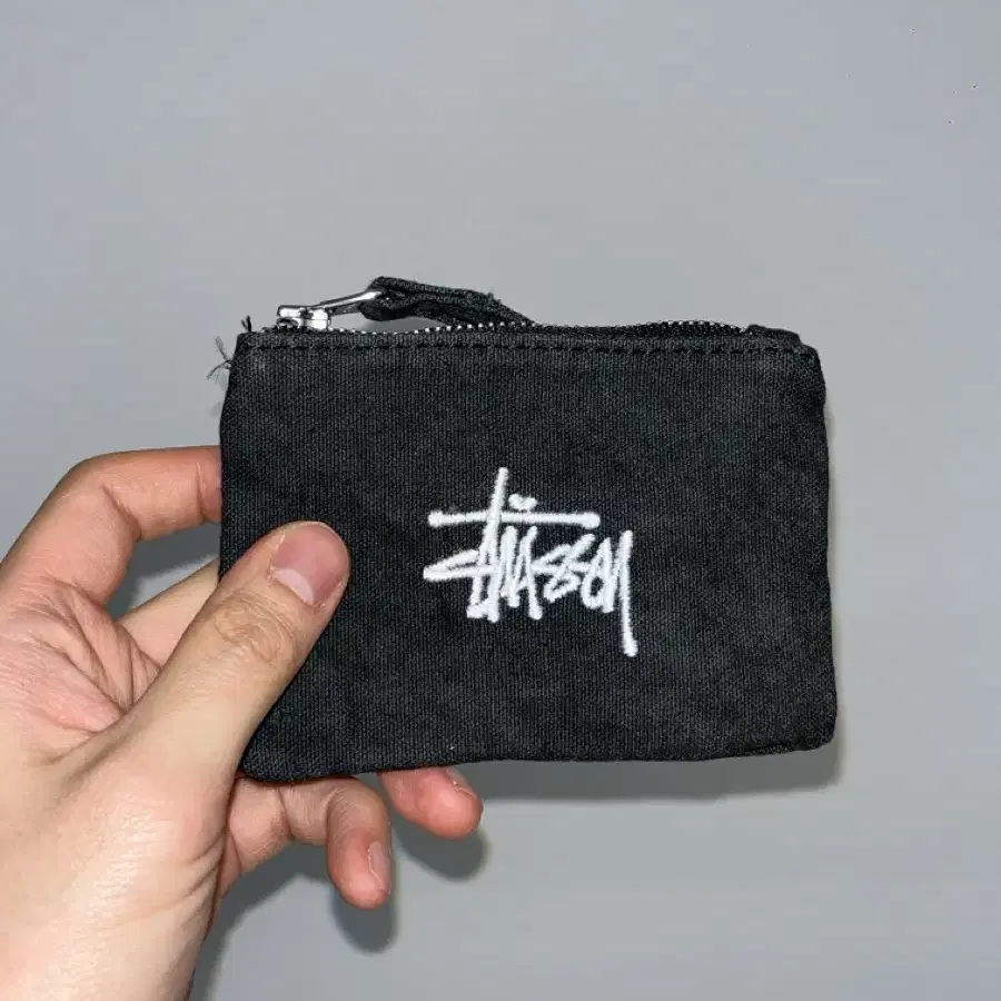 [옷장정리] stussy 스투시 캔버스 코인 파우치 지갑