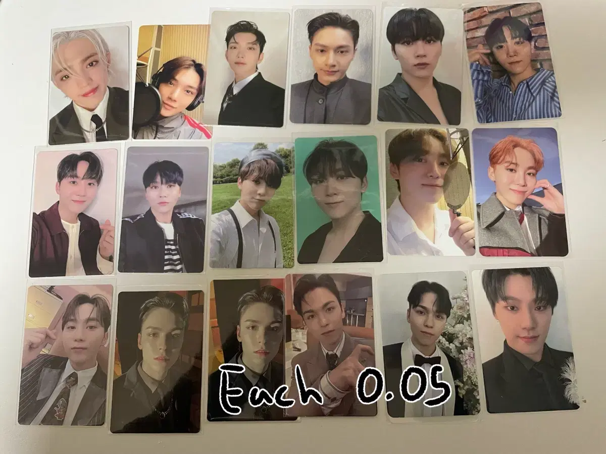 EachOhBaekwon)) seventeen photocard wts sell Jeonghan Hoshi Wonwoo Mingyu Seungkwan