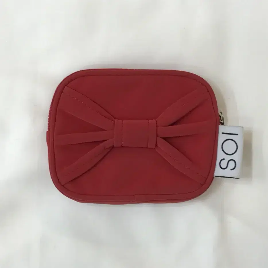 SOI BOW CARD WALLET RED 소이 리본 지갑