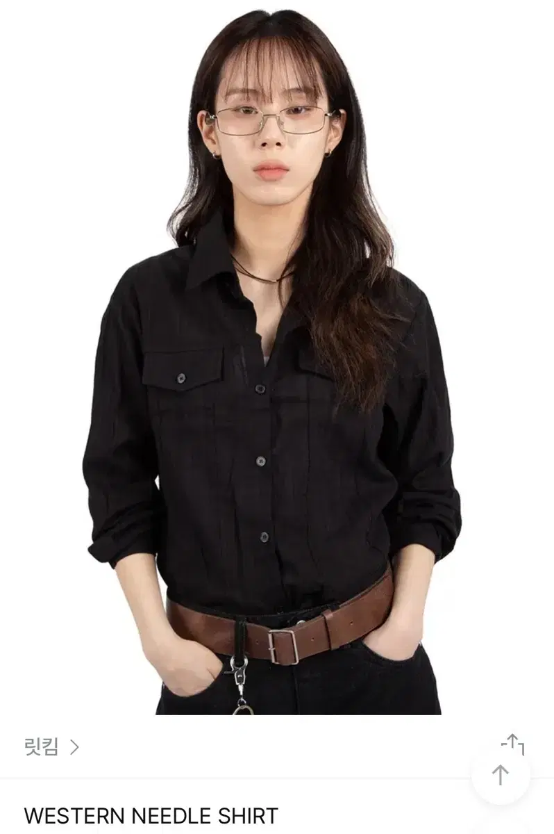 Litkim Western Needle Shirt Black