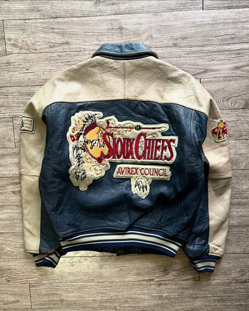 Avyrex Bloom leather jacket Varsity jacket