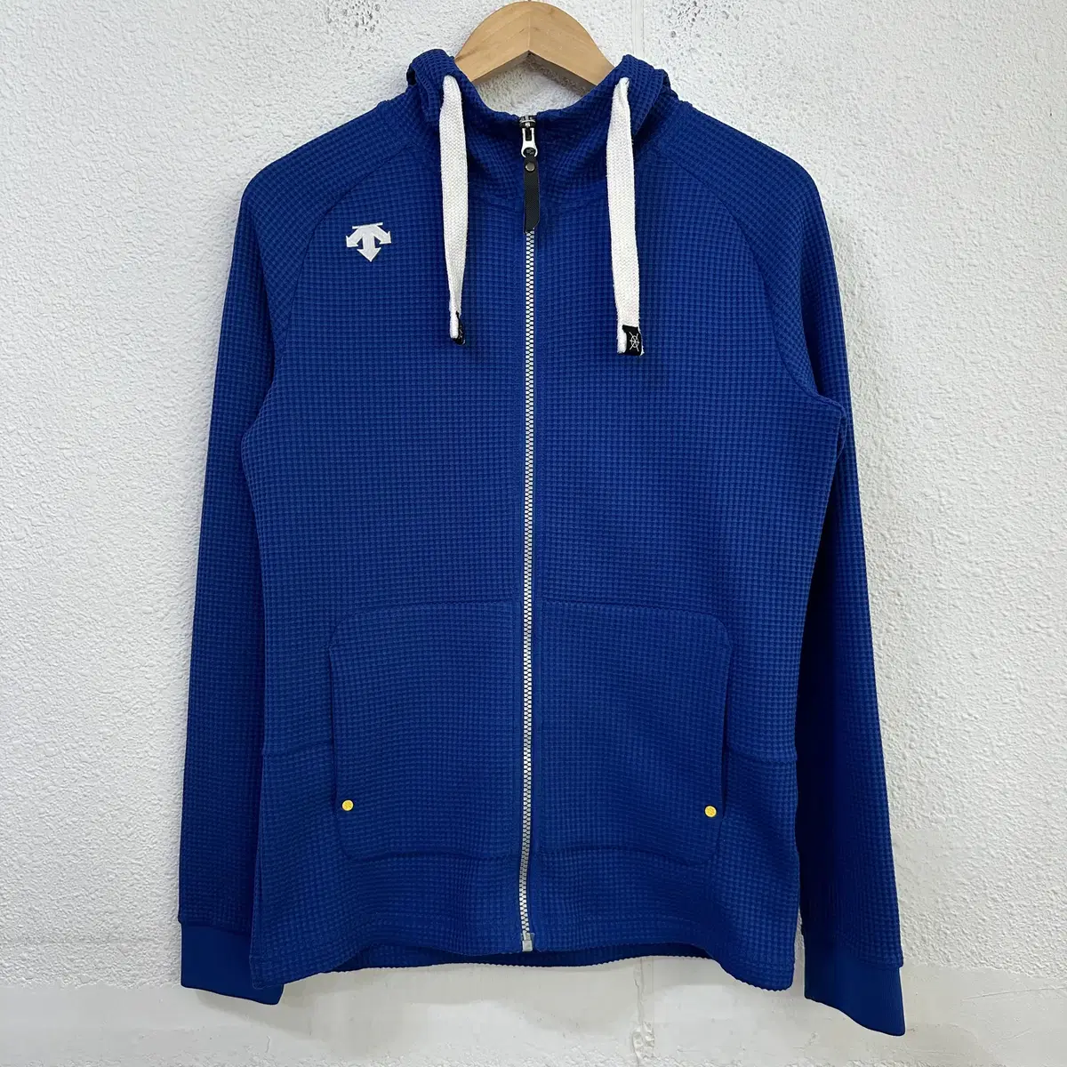 [95] Descent Public Dualless Waffle Knit Hooded Zip-up bloo 0841