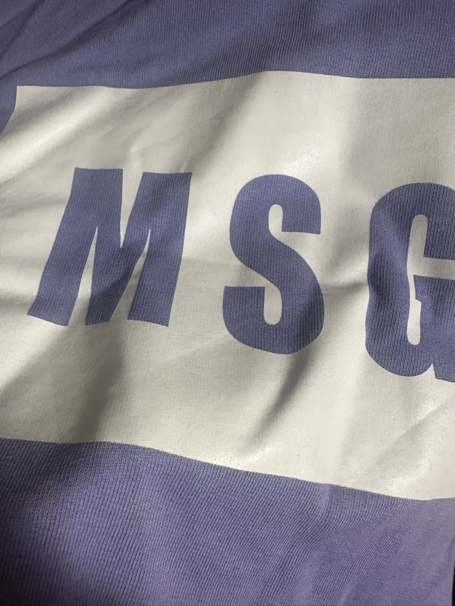 MSGM 맨투맨 연보라 M