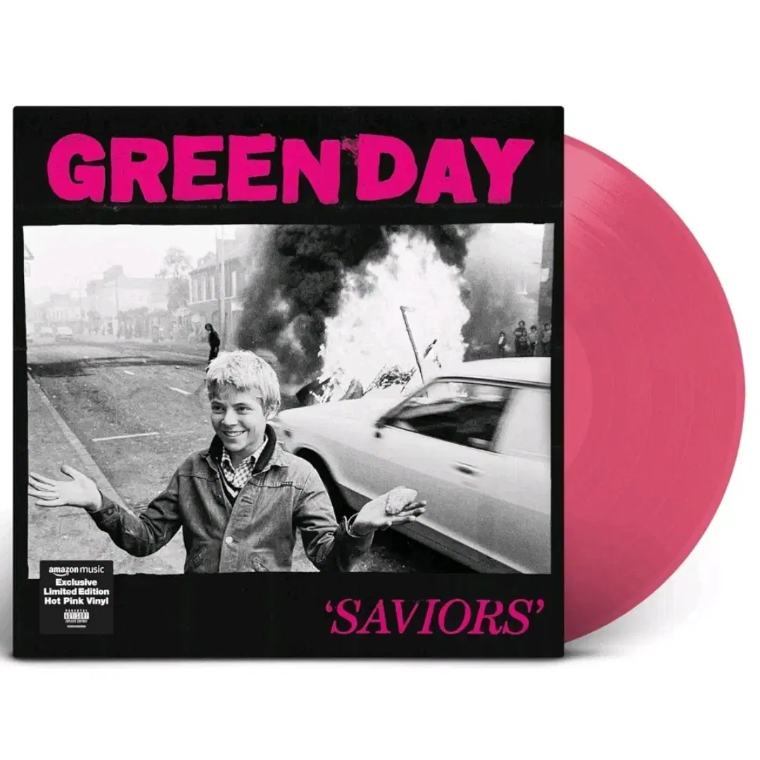 Green Day 그린 데이 14집 Saviors 핫 핑크 컬러 에디션