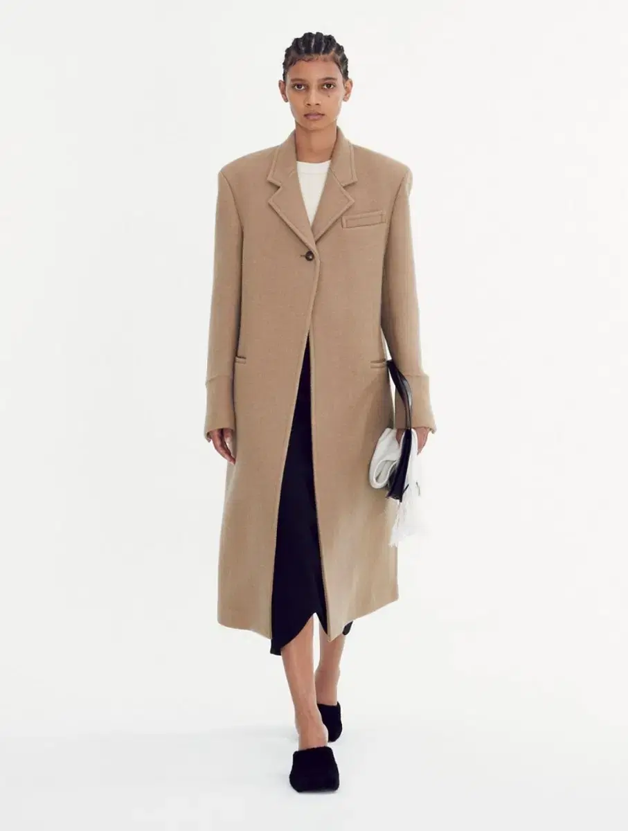 렉토 KUSE LIGHT OVER-SIZE WOOL COAT (BEIGE