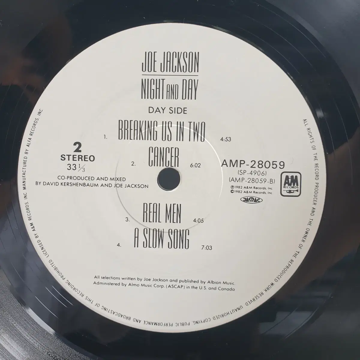 [중고LP] Joe Jackson Night and Day LP