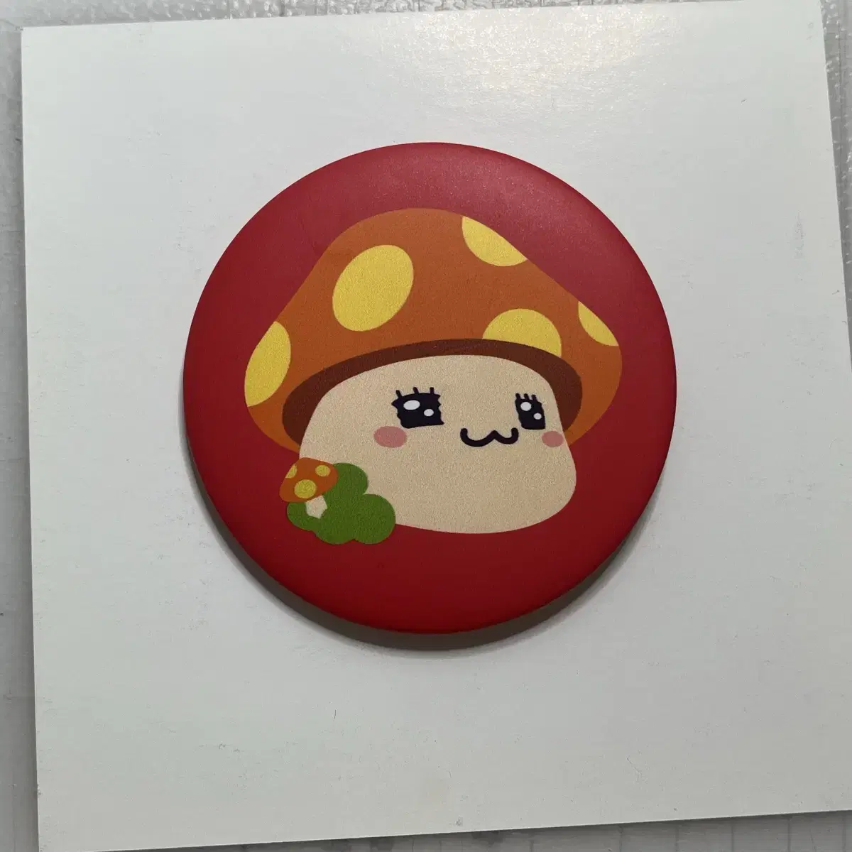 MapleStory Orange Mushroom Pin Button (Can Badge)