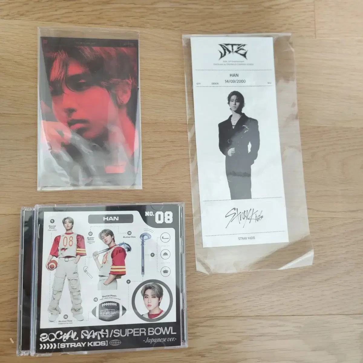 skz socialpass han jisungsuperbowljisung ++ateh receipt postcard