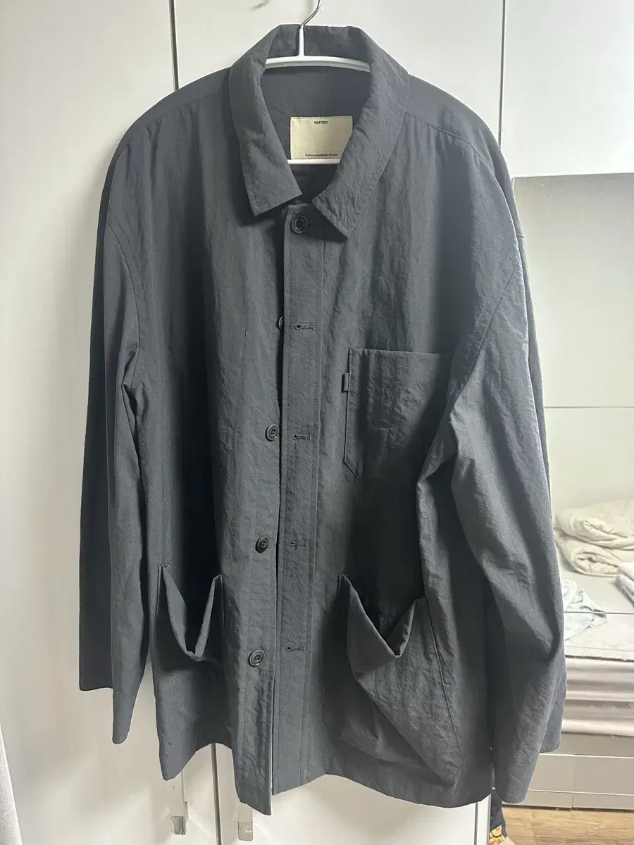 Pottery Work Jacket Charcoal 2 sizes