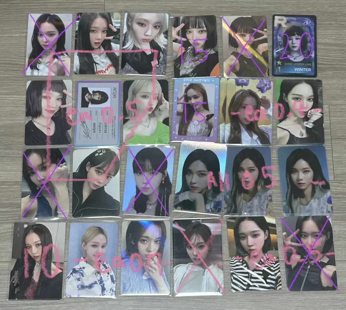 aespa karina winter giselle ningning photocard cheap wts