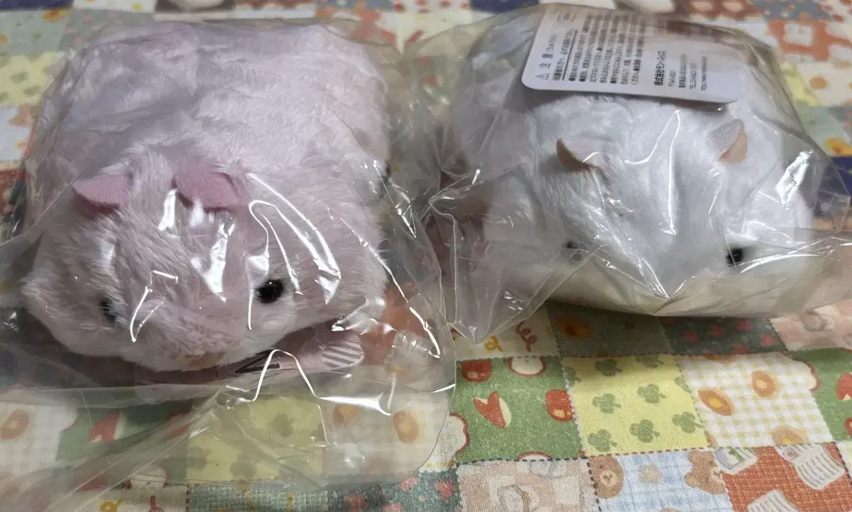 Bonbon Mochi Hamster Pink White doll Set