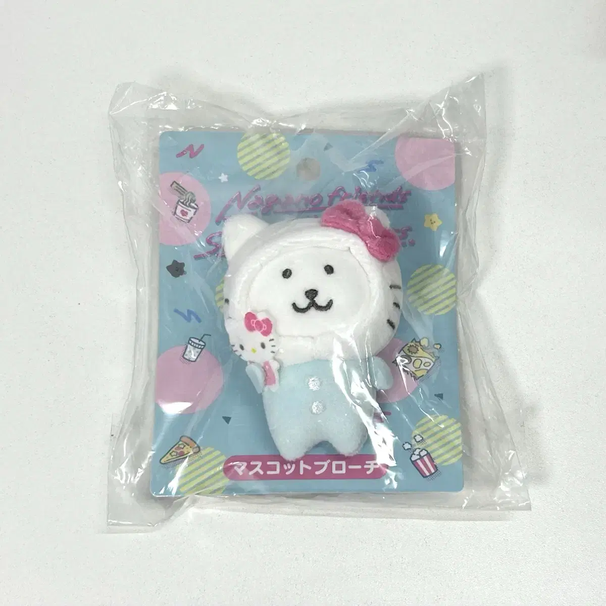 Joke Bear Kitty Brooch sealed wts Nagano Market Sanrio Collaboration