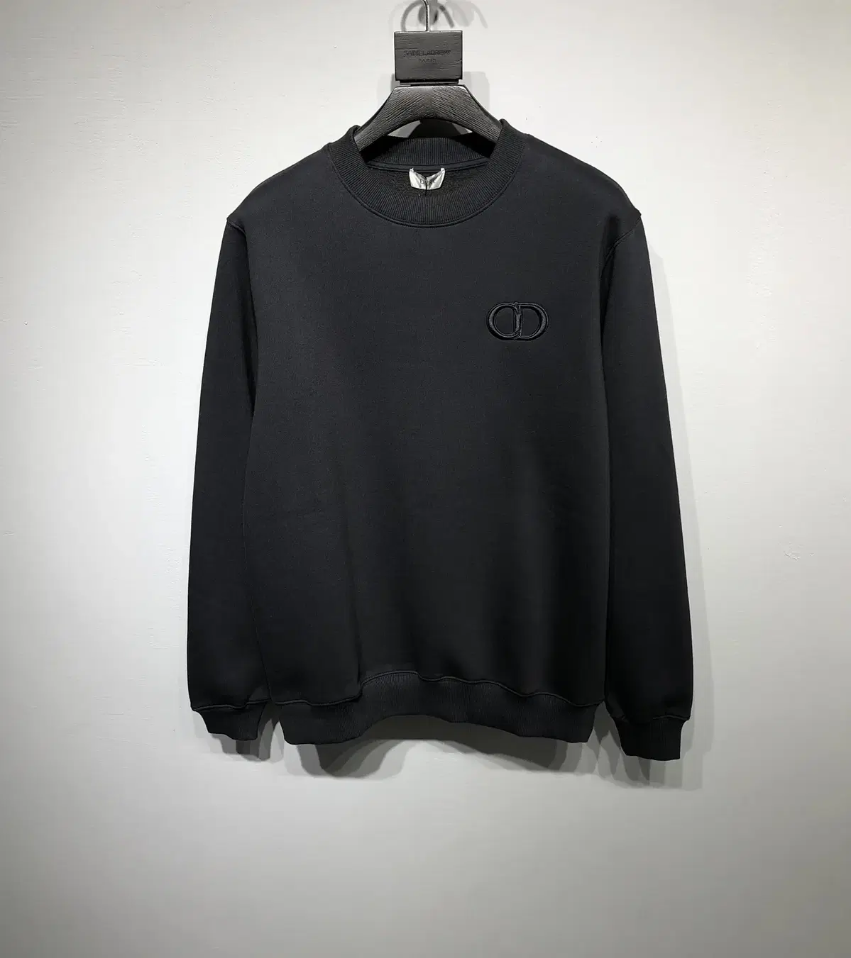 Dior Embroidered black knit top for Men