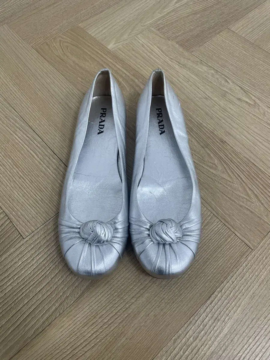 Prada leather ballet flats 프라다 빈티지 플랫 슈즈