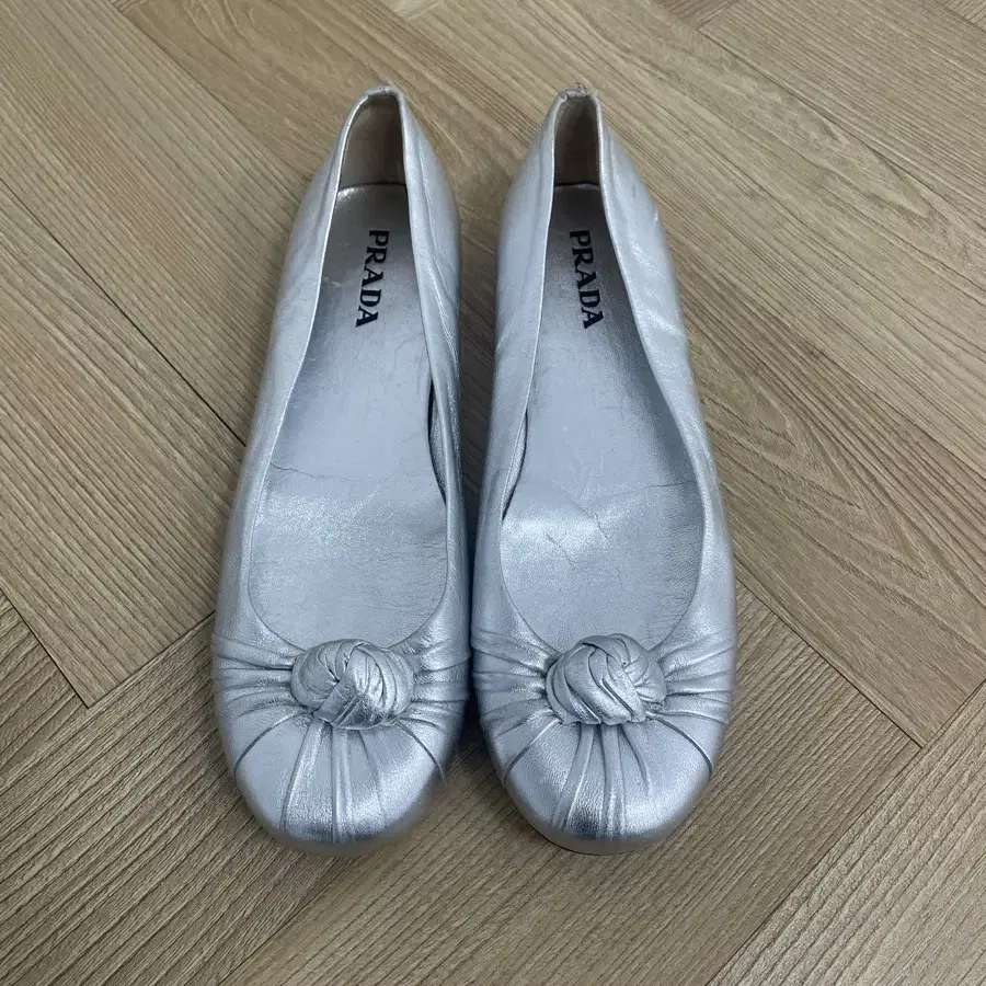 Prada leather ballet flats 프라다 빈티지 플랫 슈즈