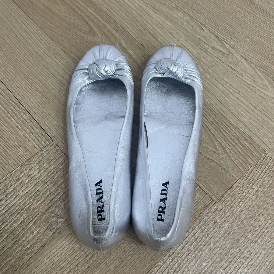 Prada leather ballet flats 프라다 빈티지 플랫 슈즈