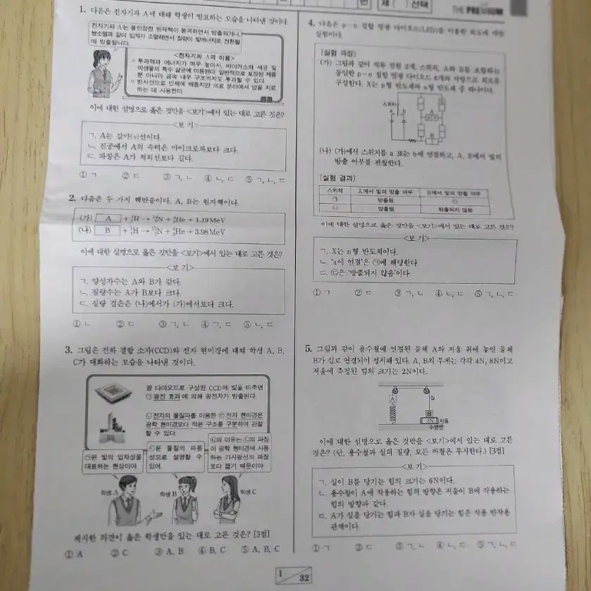 2023년 더프 8월  모의고사 물리학 1