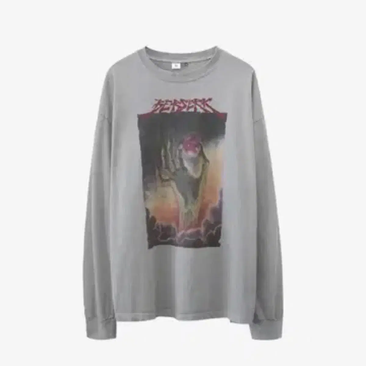 3(L)Polyester Berserk Beherit Gray Long Sleeve Unsealed