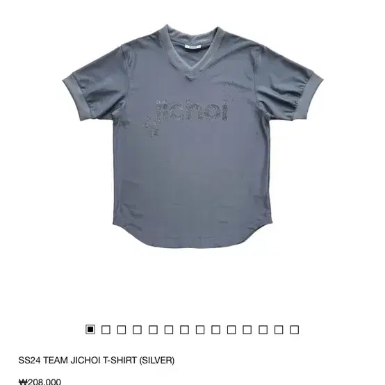 SS24 TEAM JICHOI T-SHIRT (SILVER) 지초이