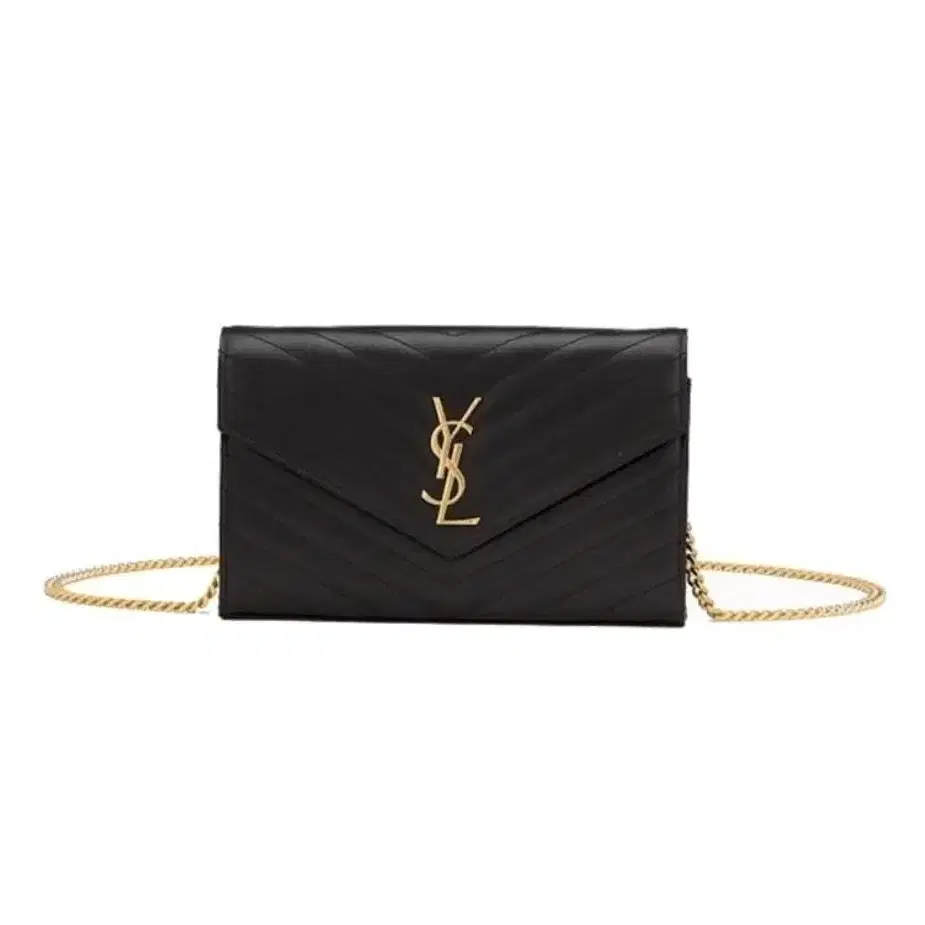 SAINT LAURENT YSL 파리 금색 로고 체인 슬링백