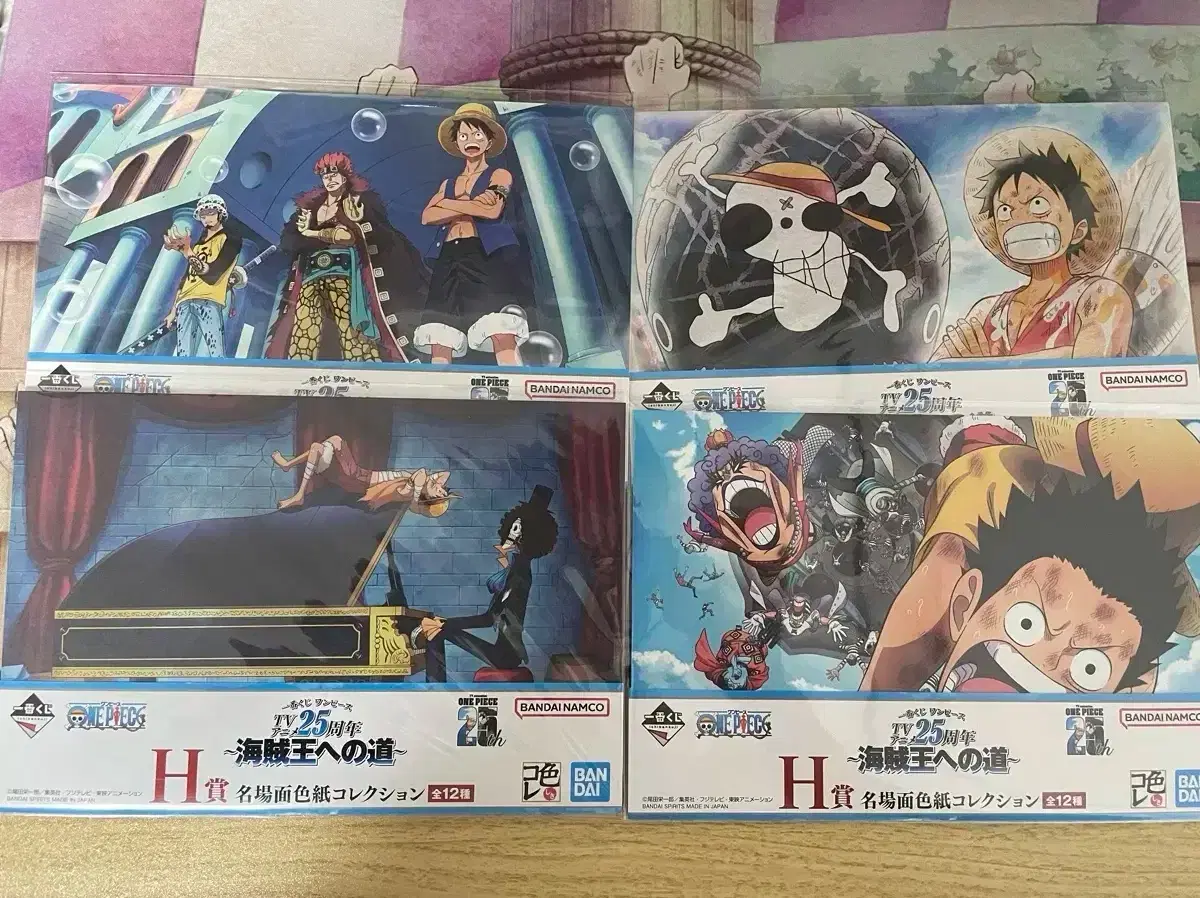 (bulk)제일복권 ONEPIECE 25주년 해적왕으로 가는 길 H상 일러스트보드