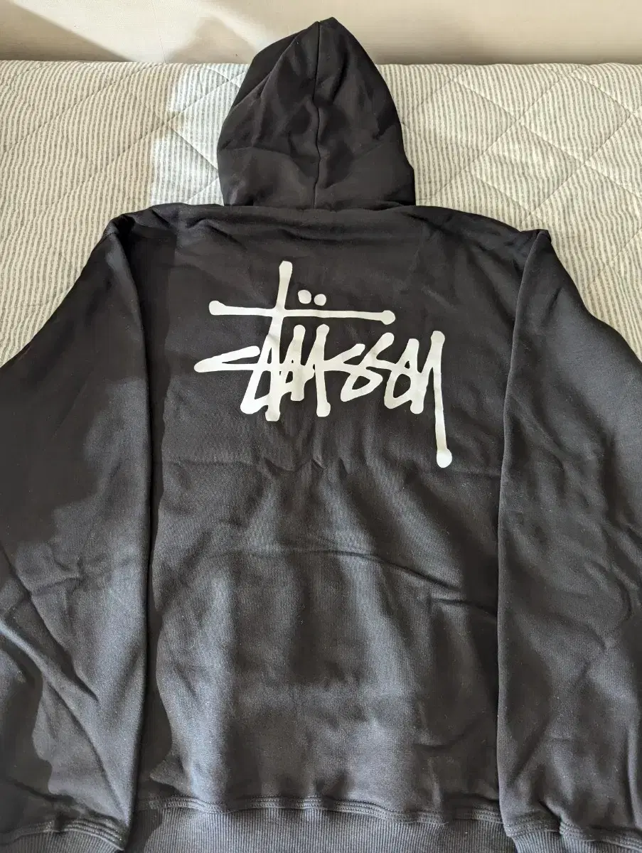 Stussy Basic Hoodie Black L New