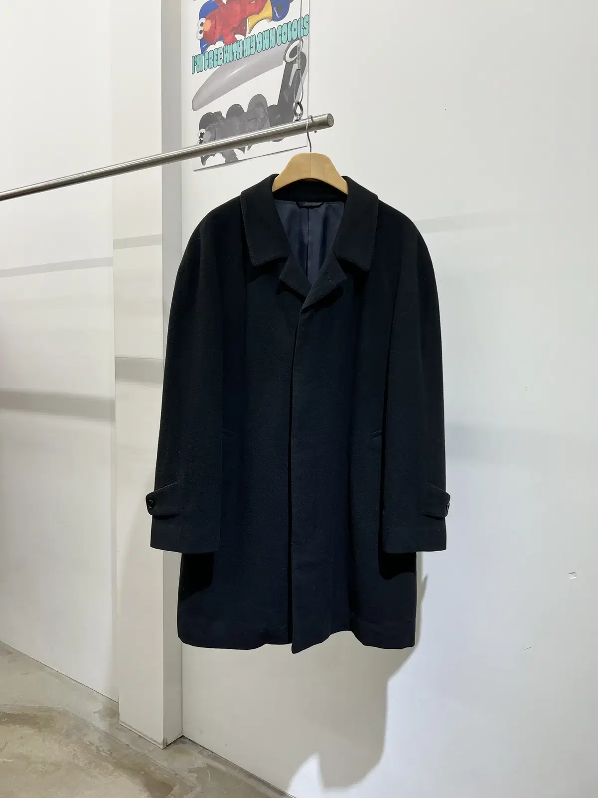 Vintage Cashmere Blend Coat (Made in Japan)