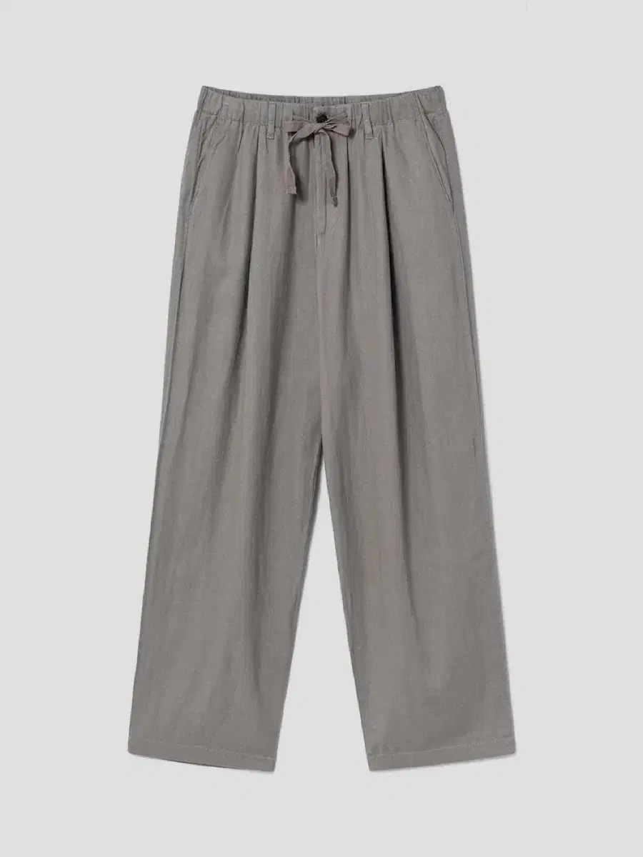 Eight Seconds Linen Wide-Fit String Pants Khaki Size S