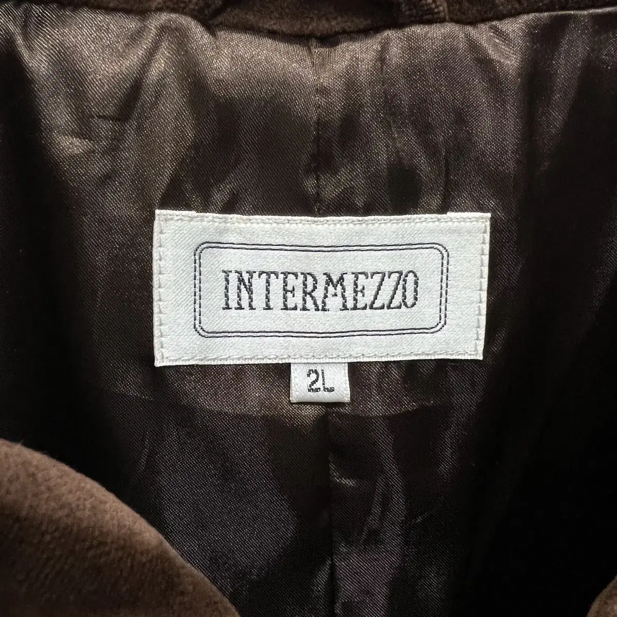 빈티지 INTERMEZZO 벨벳 코트