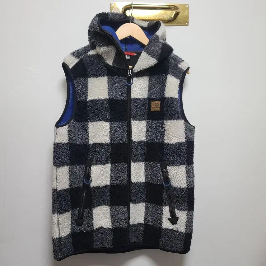 [NEWBALANCE] Men's Check Pattern Poggy Vest XL