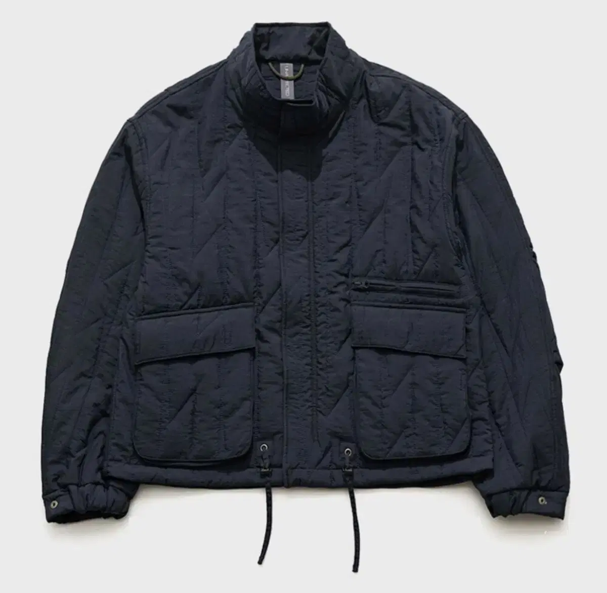 [L] LanguageFect Quilted Blooming Jacket Navy