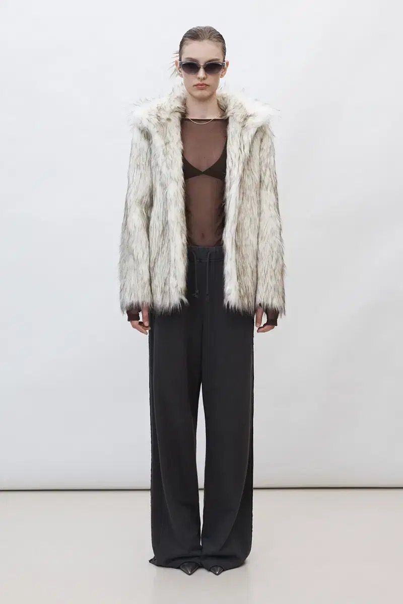 커렌트(current) heavy mix fur jacket