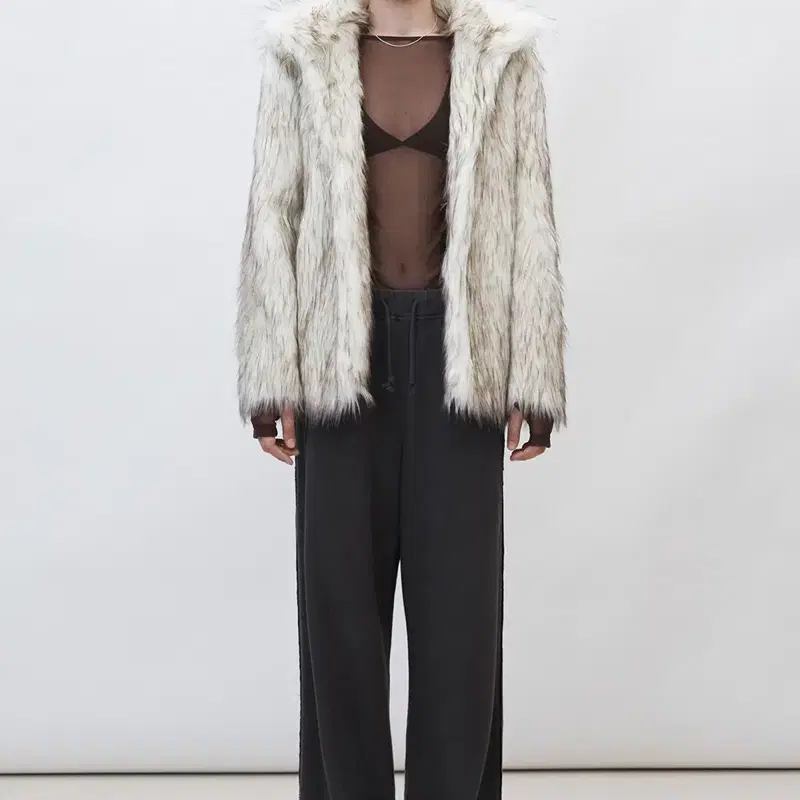 커렌트(current) heavy mix fur jacket