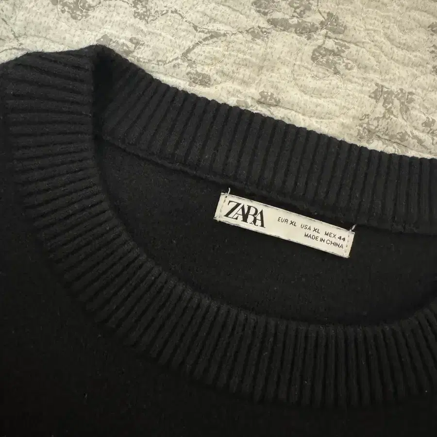 zara 자라 소프트터치 기본 블랙니트 XL사이즈 판매