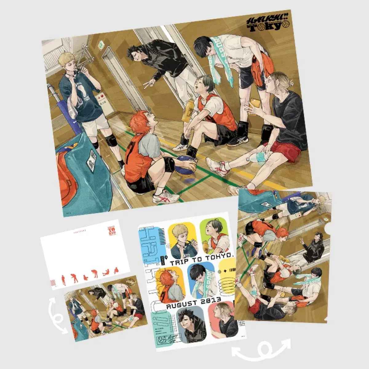 Haikyuu Jump GIGA Giga Atom Limited Goods Can Badge poster Set Tools