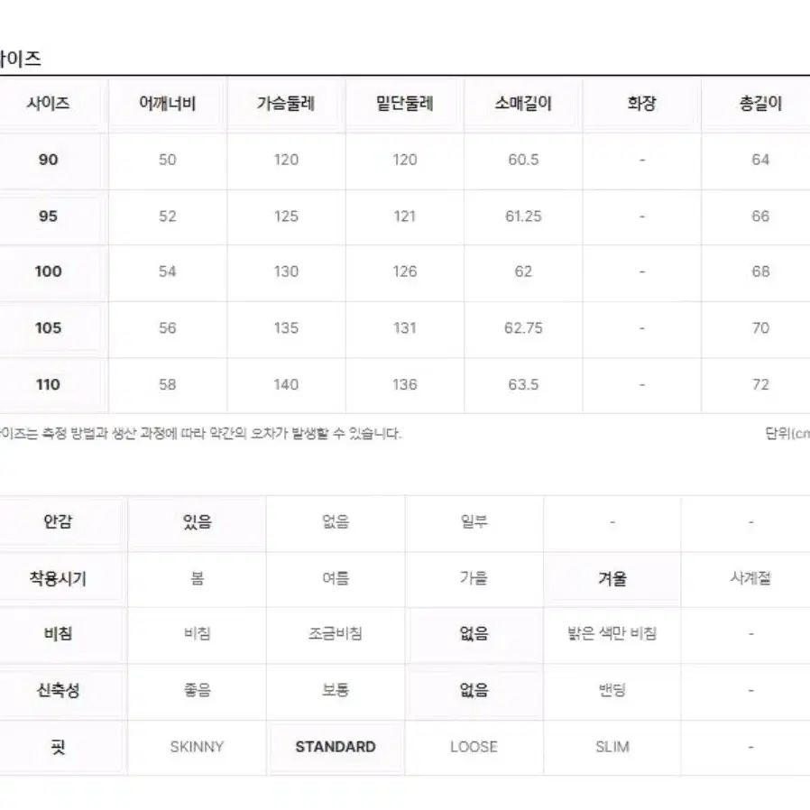 프로젝트엠 공용 에어구스 숏패딩(90) 크림색상