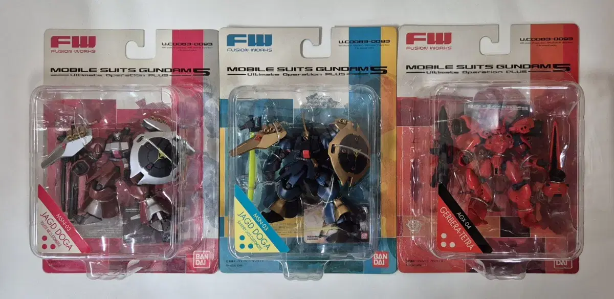 Bulk of 3 unsealed Bandai x Vokes FW Ultimate Operation Plus