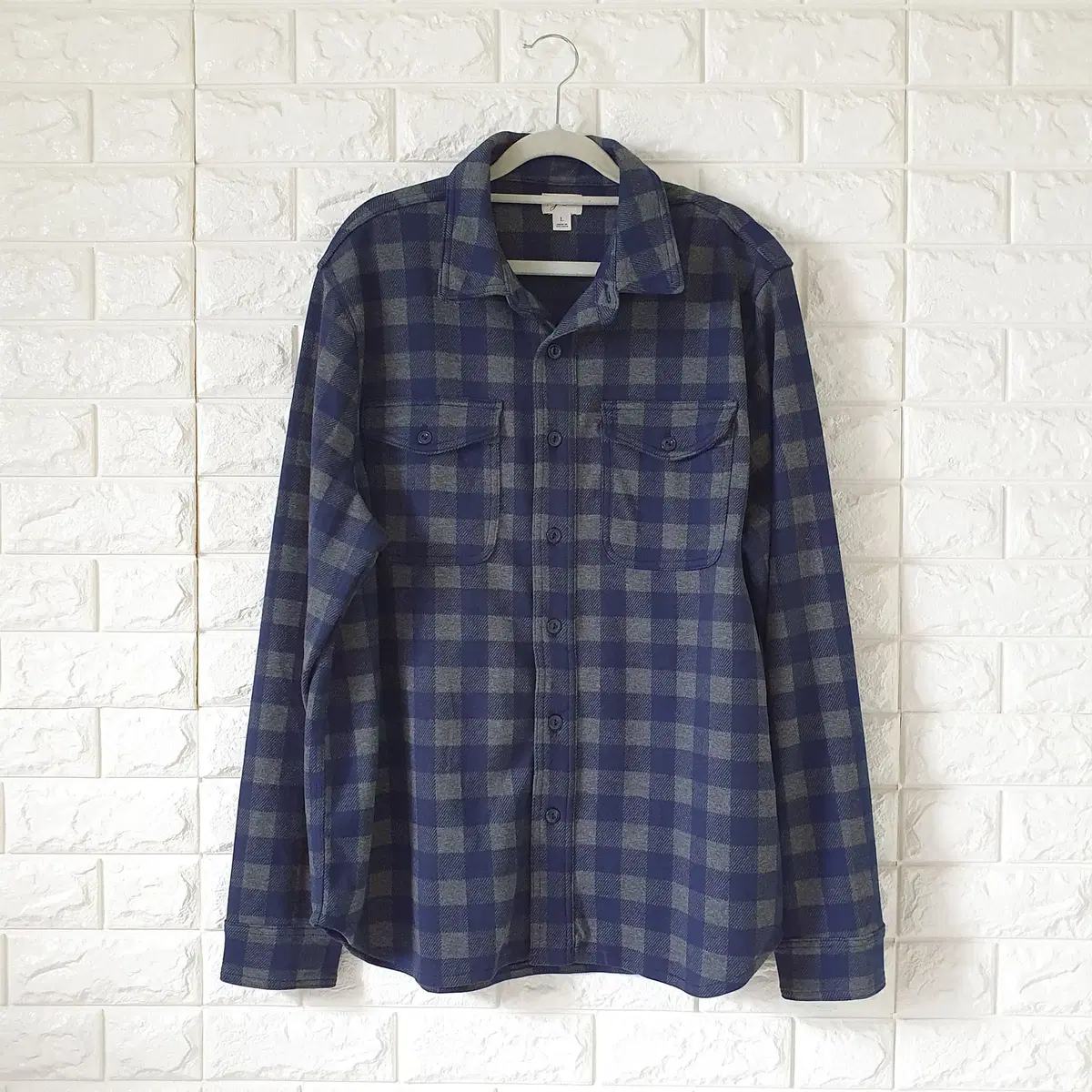 J.Crew Men's Check Winter Shirt Southern in Charcoal Navy J.crew