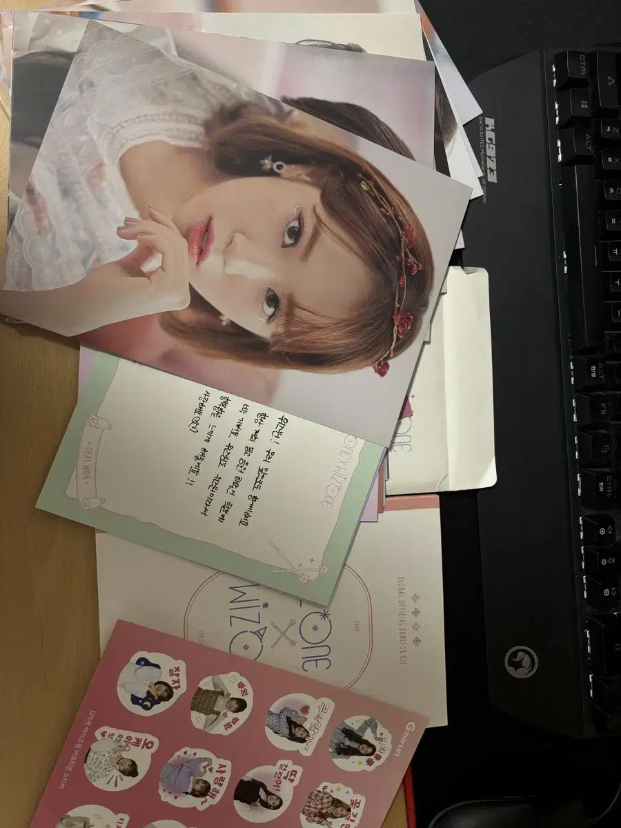 IZ*ONE Merchandise sticker photobook postcard kim chaewon jang wonyoung Ahn Yujin