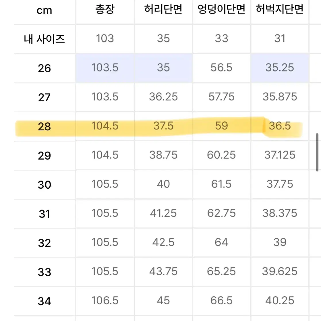 무신사 스탠다드 커브드 와이드 치노 팬츠 28