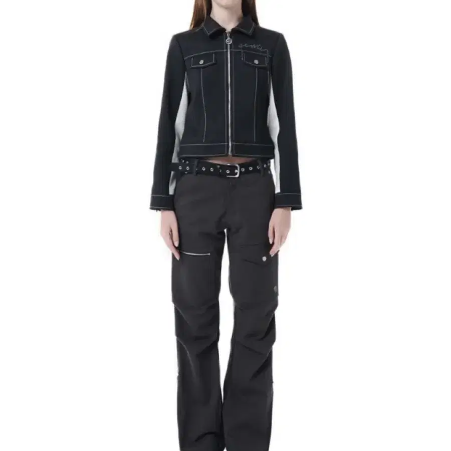 세릭 CERRIC COTTON ZIPPER BOOT CUT PANTS