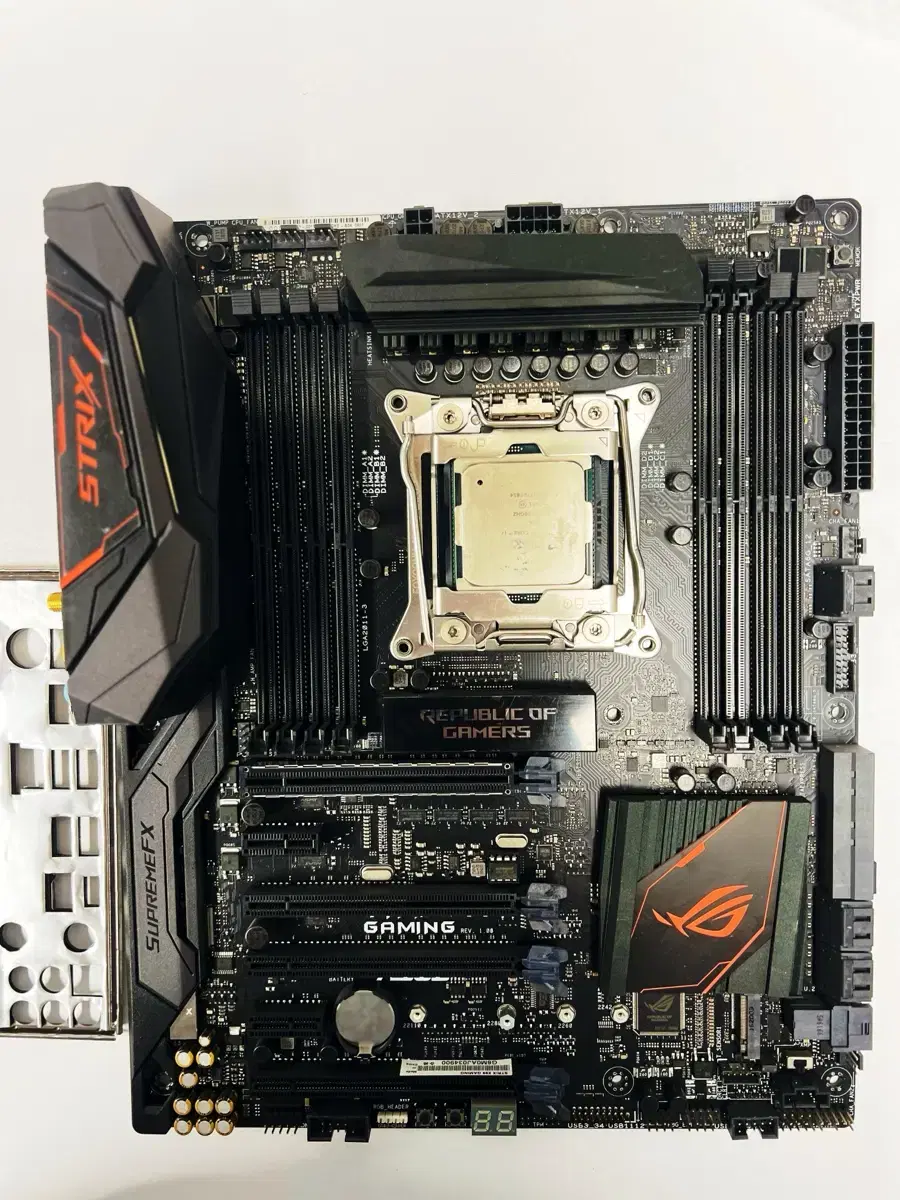 X99 strix 메인보드 + cpu i7-6900k set