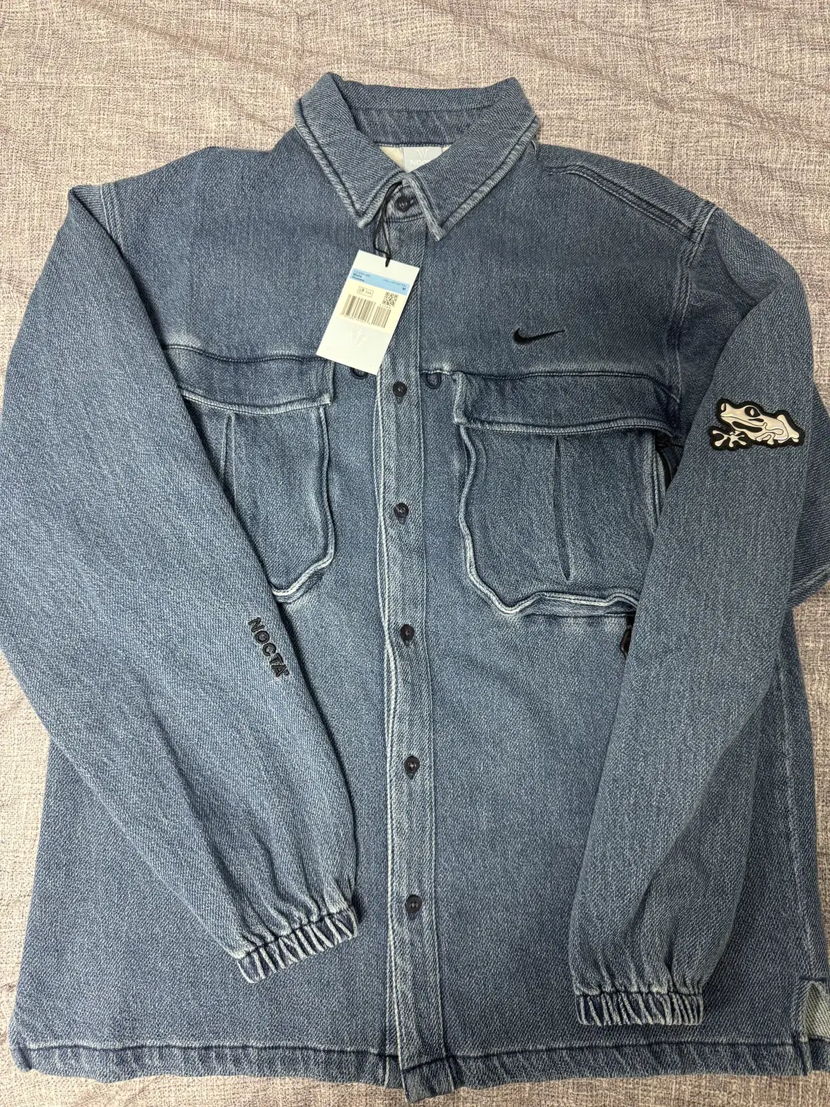 [M] Nike Nocta Opal Lilypad Denim Shirt French Bloo