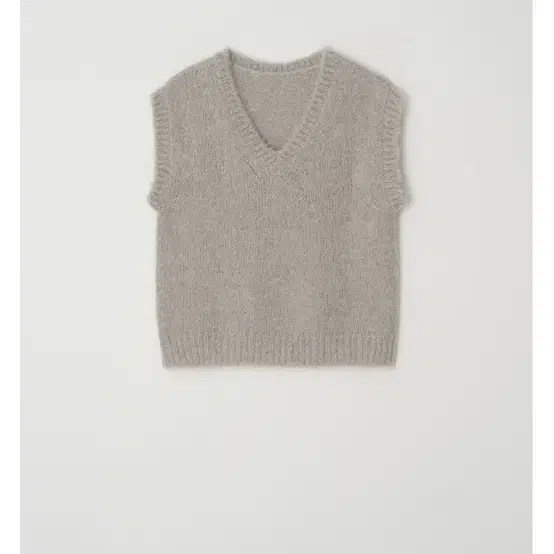 윤슬샵 alpaca vest (grey fog)